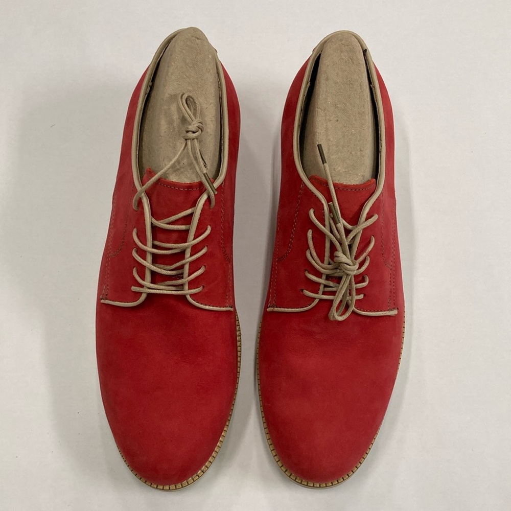 G.H. Bass Red Suede Oxford Style Shoes size 13